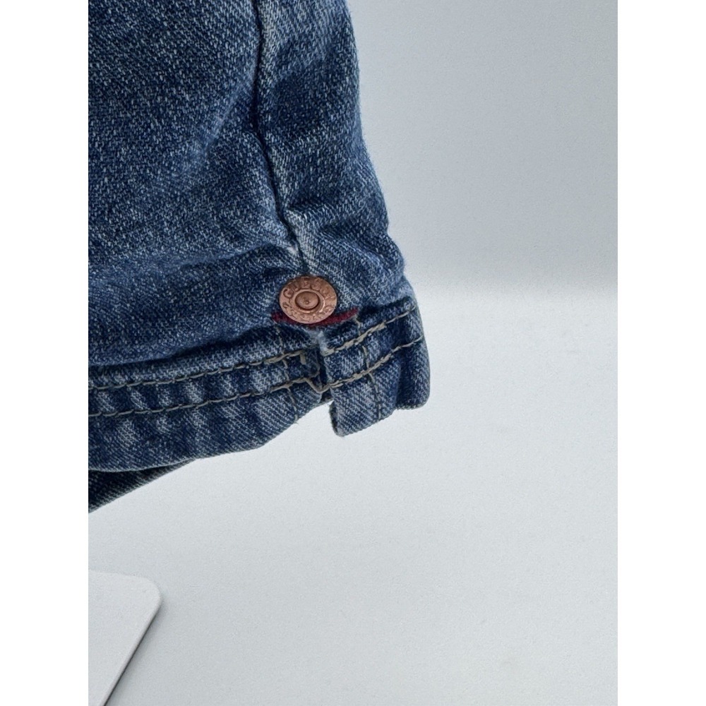 Vtg Y2K GUESS Girls 4T Blue Denim Shorts 100% Cotton Embroidered Branded Pocket - Picture 7 of 12